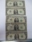 Five 1963-B Federal Reserve Notes - con 91