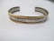 Vintage Sterling Silver Renee Lepre Brass Guard Bracelet - con 668