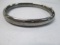 Antique Etched Sterling Bangle - Signed WEH - con 672