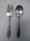 Antique William Rogers Baby Spoon and Fork - con 672