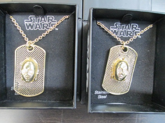 2005 LFL Star Wars III Coin - Limited Edition - Two Necklaces - con 12