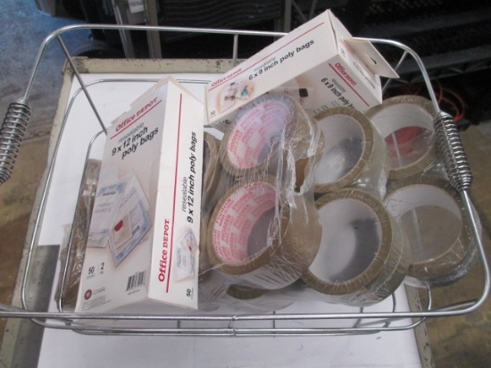 Packing tape, Bags and Wire Basket - Will not be shipped - con 12