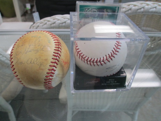 Two Signed Mariners Baseballs - con 414