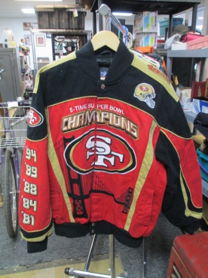 SF 49er Superbowl Jacket - size L con 353