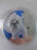 Silver Plated Heads and Tails Coin - con 346