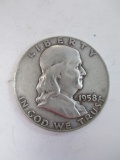 1958-D Franklin Half Dollar -con 200