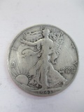 1943-D Walking Liberty Half Dollar - con 200