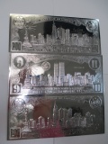 3 Silver Plated 9/11 Notes - con 346
