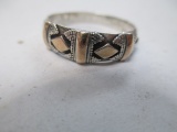 Sterling Silver and 10K Gold Ring - Size 8 - con 668