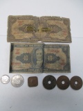 Collection of Antique Coins and Bills - con 672