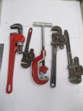 Lot of Pipe Wrenches and Cutter - Will not be shipped - con 476