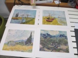 5 Vintage Van Gogh Prints - con 672