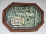 Schmidt Beer Sign - Deer - 22x16 - Will not be shipped - con 420