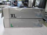12 Large and XL Boxes of Nitrile Gloves -- Will not be shipped - con 757
