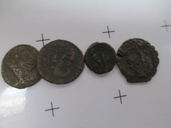 3 Roman Coins Bronze - Slightly Worn -  Sesterce - con 583