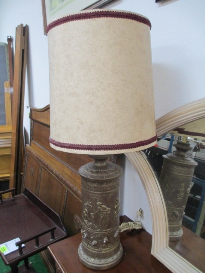Vintage Ceramic Lamp with Shade - Will not be shipped - con 699