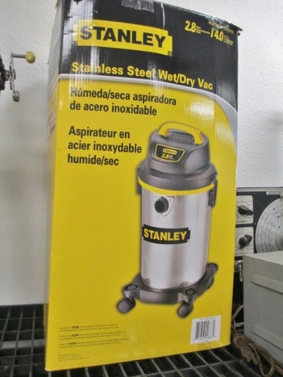 Stanley Stainless Steel Wet/Dry Vac - 14 Gallon 2.8 HP - con 733