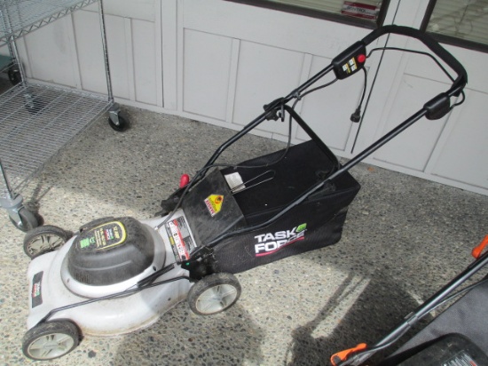 12 AMP Task Force Electric Lawn Mower - Works Will Not Be Shipped - con 476