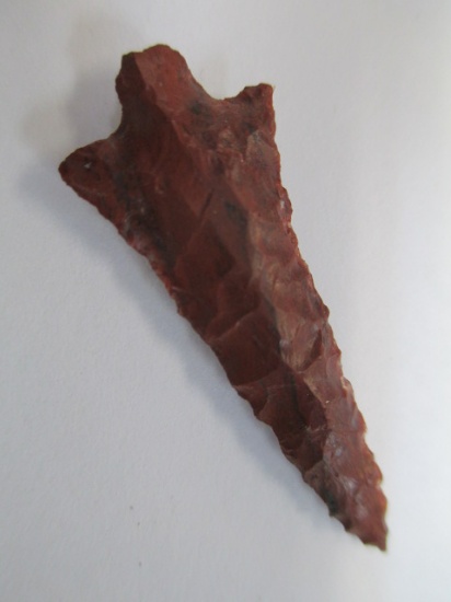 Stemmed Chipped Agate Arrow Head - con 583