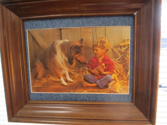 1950's Embossed Print of Lassie - Will not be shipped - con 583