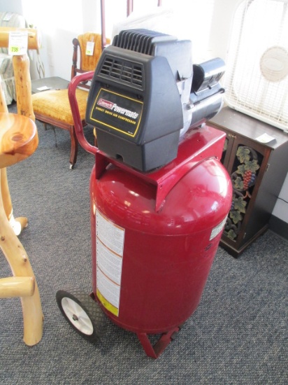 Working Coleman 27gallon  5hp Powermate Direct Drive Air Compressor - Will not be shipped - con 317