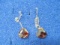 14k Gold Heart Earrings - con 317
