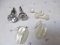 Three Vintage Cuff Link Sets - Two Mother of Pearl - con 672