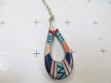.925 Silver Necklace with Signed Navajo - 20