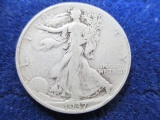 1937 Walking Liberty Half Dollar - con 200