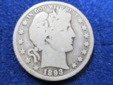 1893 Barber Half Dollar - con 200