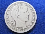 1909 Barber Half Dollar - con 200