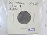 1941-A Nazi Germany 5 Cent Piece - con 346