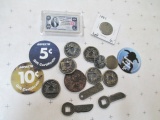 Assorted Coins and Tokens - con 346
