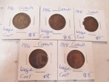 Vintage Canadian Large Cents - Assorted Dates - con 346
