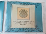 1898 Silver Barber Quarter -Layered in Pure Gold - con 346