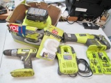 Ryobi Cordless Sawzall, Buffer, Drill with Charger - con 757