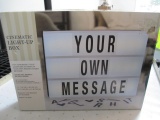 New Lighted Your Own Message Display - con 768