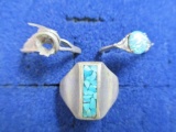 Sterling Silver Rings - Sizes 4.25, 9.5,9.5 - con 311