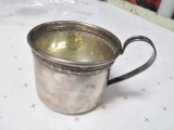 Antique Sterling Silver Baby Cup - con 672