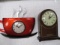 Bombay Co Mantle Clock and Coffee Cup Clock - con 757