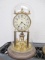 Vintage Anniversary Clock With Glass Dome - Will not be shipped - con 394
