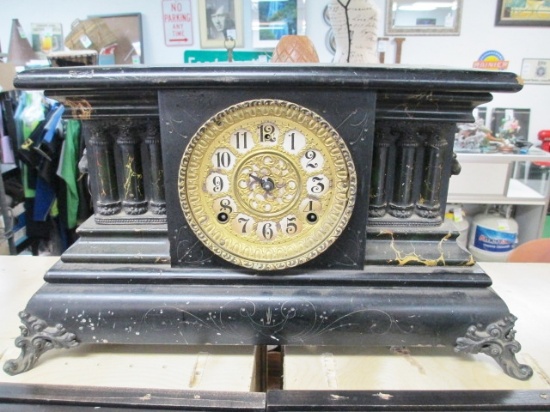 Gilbert Mantle Clock - As-is - 19x11x7 - Will not be shipped - con 427