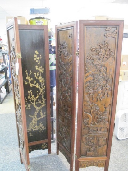 4 panel Asian Themed Room Divider - 72x136 - Will not be shipped - con 317