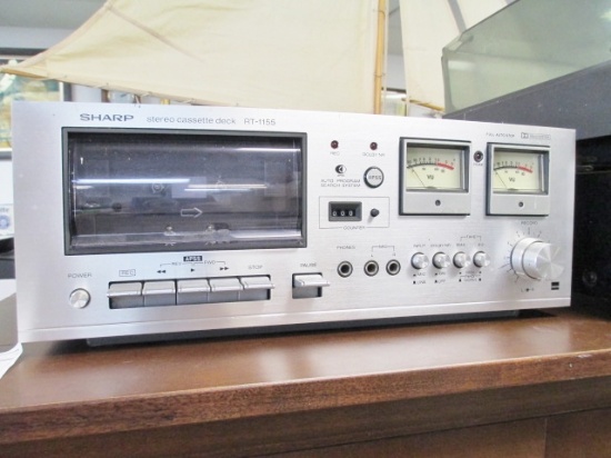 Sharp Stereo Cassette Deck RT1155 Powers Up - Will not be shipped - con 476