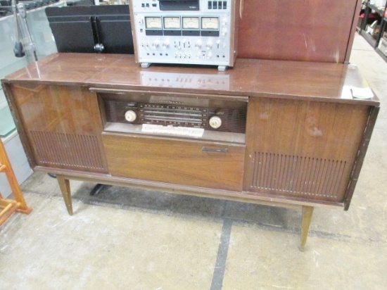 Vintage German Stereo Optimum Loewe Opta Stereo Cabinet Will not be shipped - con 476