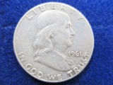 1961 Franklin Half Dollar - con 200