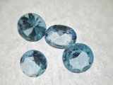 4.,75 Tcw Four High Quality Aquamarine Gemstones - From Pawn - con 583