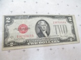 1928 G Reverse Red Seal US $2.00 Note - con 346