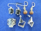 Three Pair Earrings and Ring - con 3