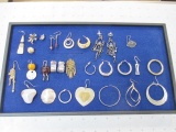 Lot of Assorted Earrings, Singles and Pairs - con 3